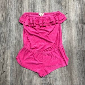 OP Pink Jumpsuit with Ruffled Details